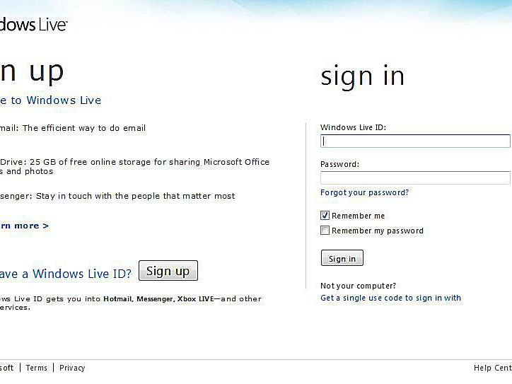 Windows live messenger outlook sign in