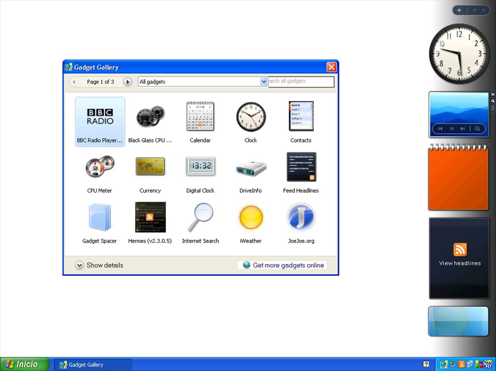 Sidebar Gadgets For Windows 10